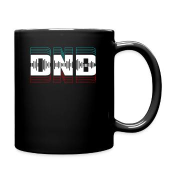 Drum N Bass DNB Drum & Bass Rave Dubstep Electro - Tasse einfarbig - Schwarz - Rechts