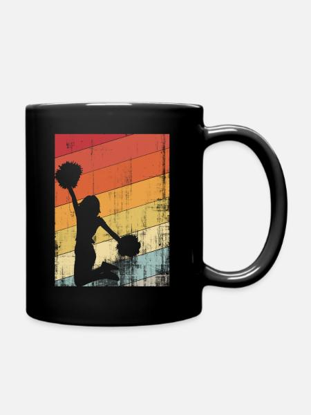 Cheerleading-Jubel - Tasse einfarbig - Schwarz