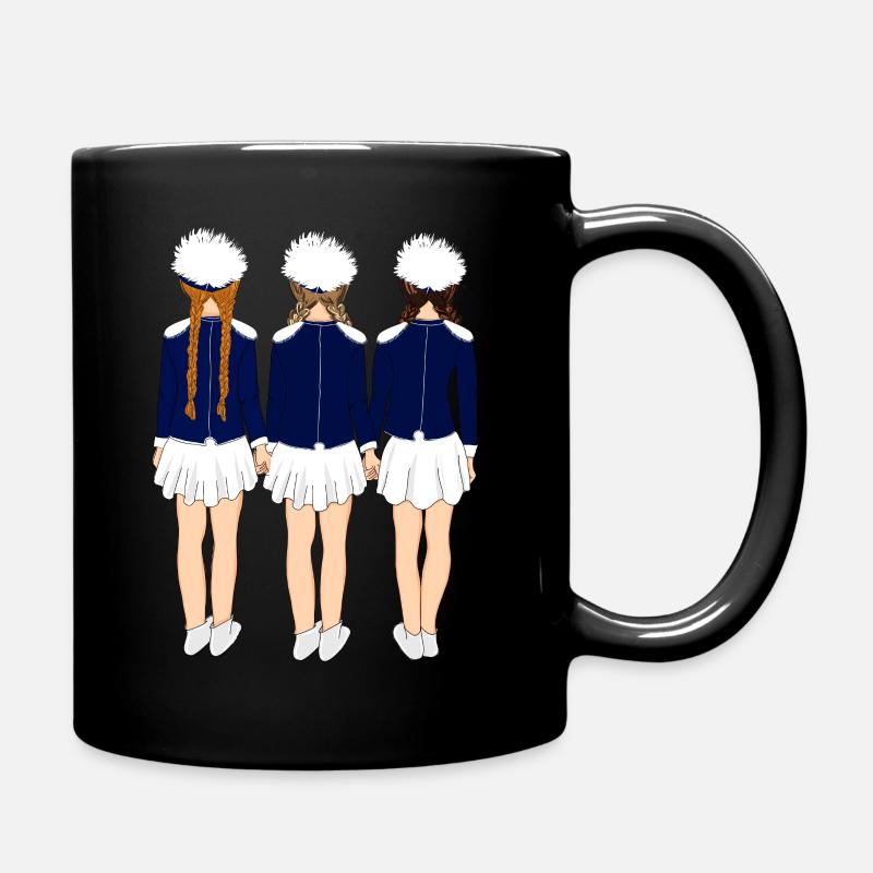 Drei Gardemädchen in blauer Uniform - Tasse einfarbig - Schwarz