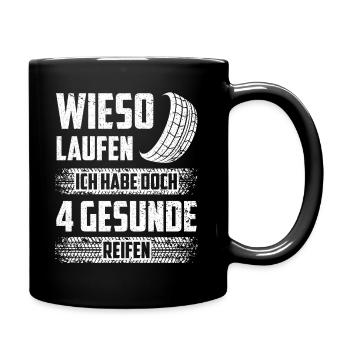 Autofahrer Schrauber Tuning - Tasse einfarbig - Schwarz - Rechts