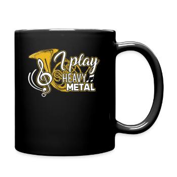 Cor français Je joue du cor français Heavy Metal - Mug uni - noir - Droite
