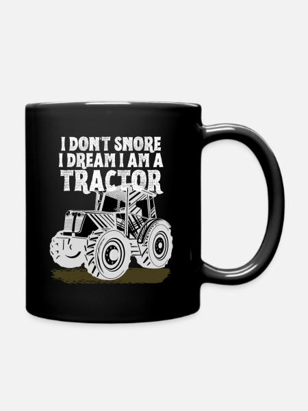 Je ne ronfle pas je rêve que je suis un tracteur - Mug uni - noir