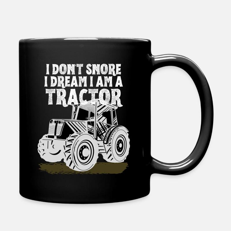Je ne ronfle pas je rêve que je suis un tracteur - Mug uni - noir