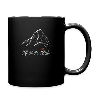 Rhöner Bub - Region Rhön Gebirge - Tasse einfarbig - Schwarz - Rechts