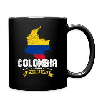 Colombia Fan - Full Colour Mug - black - Right