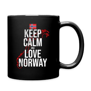 I love norway - Full Colour Mug - black - Right
