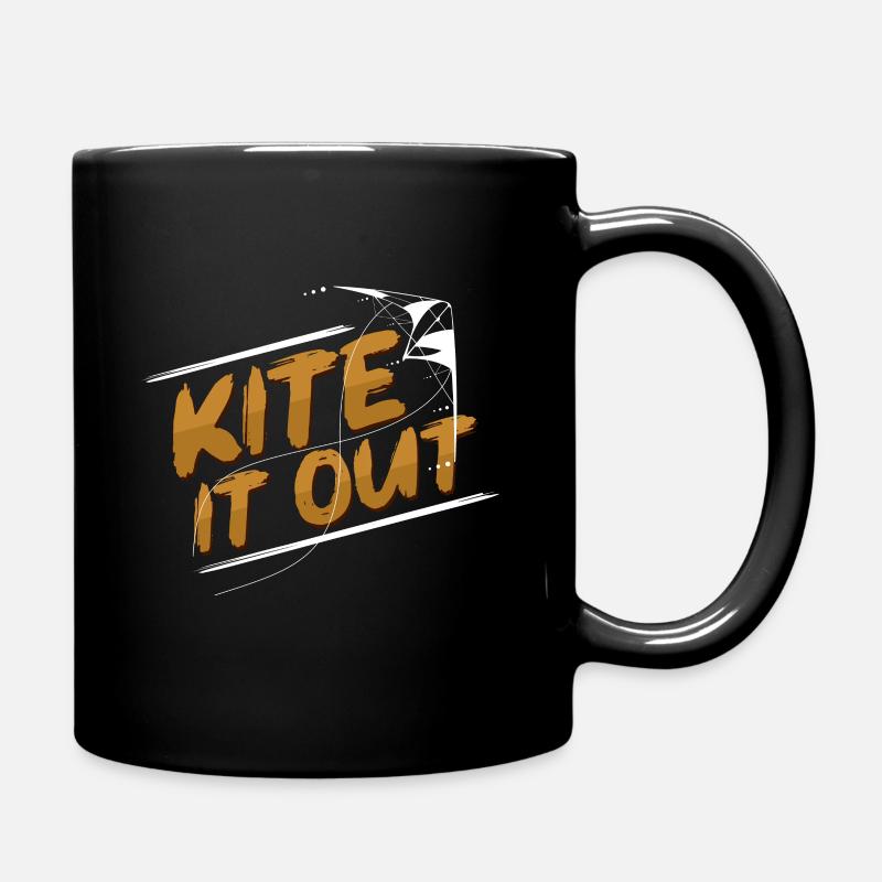 lenkdrachen - Tasse einfarbig - Schwarz