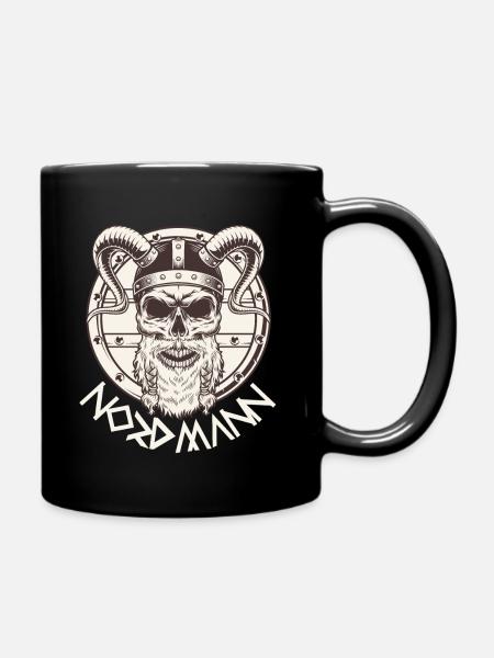 Nordmänner Nordmann Geschenk - Tasse einfarbig - Schwarz