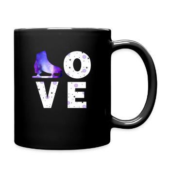Eiskunstlauf Geschenk Eiskunstläufer Mädchen - Tasse einfarbig - Schwarz - Rechts