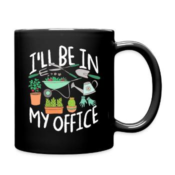 jardinier - Mug uni - noir - Droite