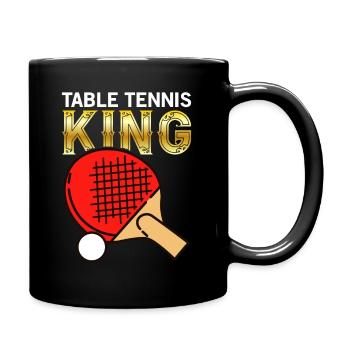 Tennis de table King joueur de tennis de table - Mug uni - noir - Droite