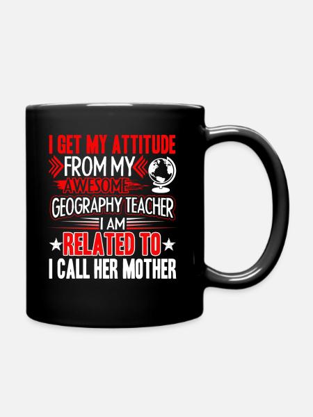 Fantastische Geographie-Lehrer-Hemden - Tasse einfarbig - Schwarz