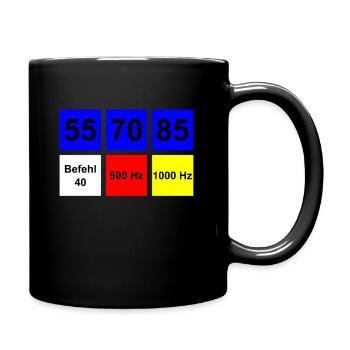 Engine driver, train driver gift PZB - Full Colour Mug - black - Right