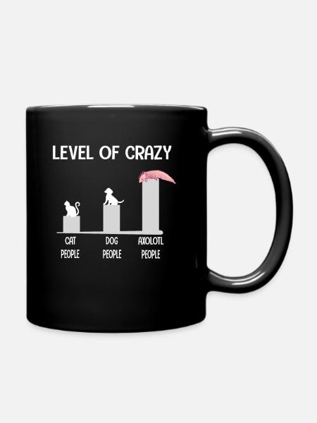 Lustiges Axolotl Geschenk Mexikanischer Salamander - Tasse einfarbig - Schwarz
