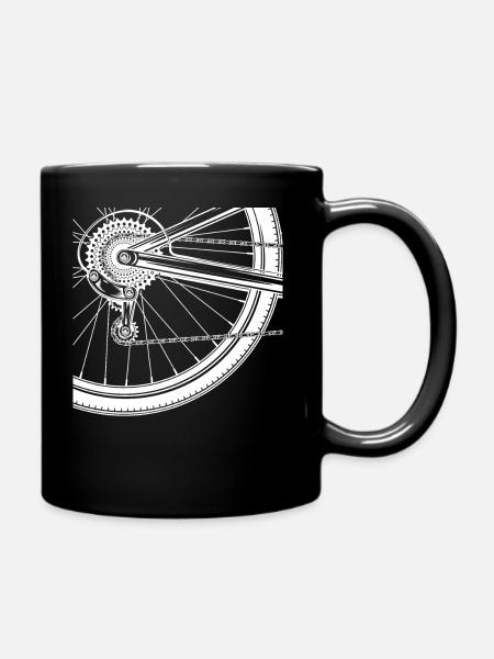Vélo de course rayons cyclisme - Mug uni - noir