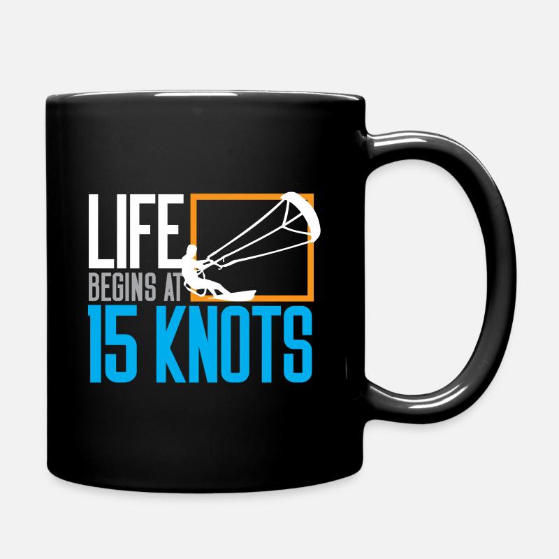 kite kitesurfer kitesurf kite kitesurf - Mug uni - noir