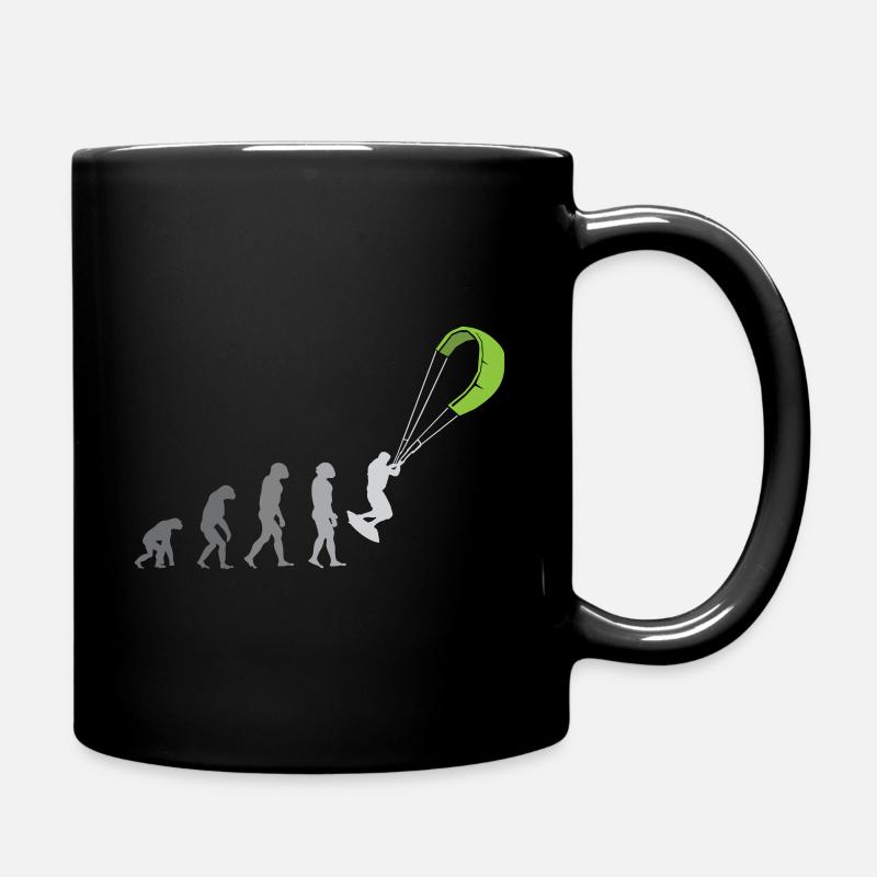 kite kitesurfer kiteboarding kite kitesurfing - Full Colour Mug - black
