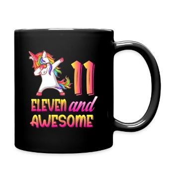 11e anniversaire fille, cadeau fille de 11 ans - Mug uni - noir - Droite