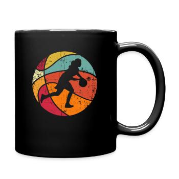 Basketball Frauenmannschaft Frauen Retro Vintage - Mug uni - noir - Droite