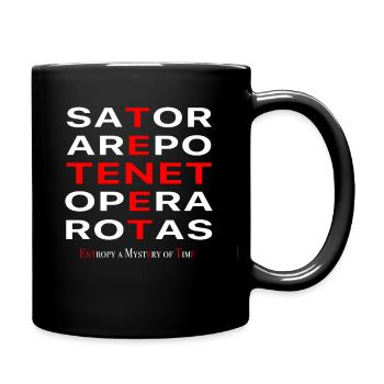 Palindrome Tenet Sator Arepo Opera Rotas Cadeau - Mug uni - noir - Droite