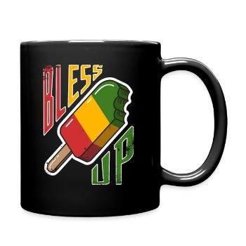 Bless Up, glace à la musique reggae jamaïcaine - Mug uni - noir - Droite