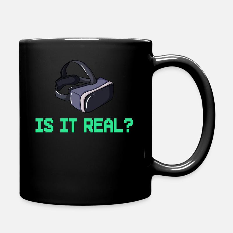 VR Virtual Reality Glasses Virtual Reality - Full Colour Mug - black