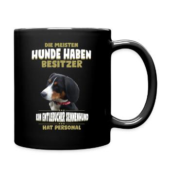 Entlebucher Sennenhund - Entlebucher Sennenhund - Tasse einfarbig - Schwarz - Rechts