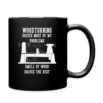 Tourneurs Drechselbank Drechsel - Mug uni - noir - Droite