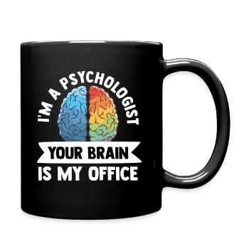 Psychologe - Tasse einfarbig - Schwarz - Rechts