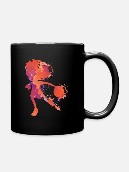 Handball Splash - Tasse einfarbig - Schwarz