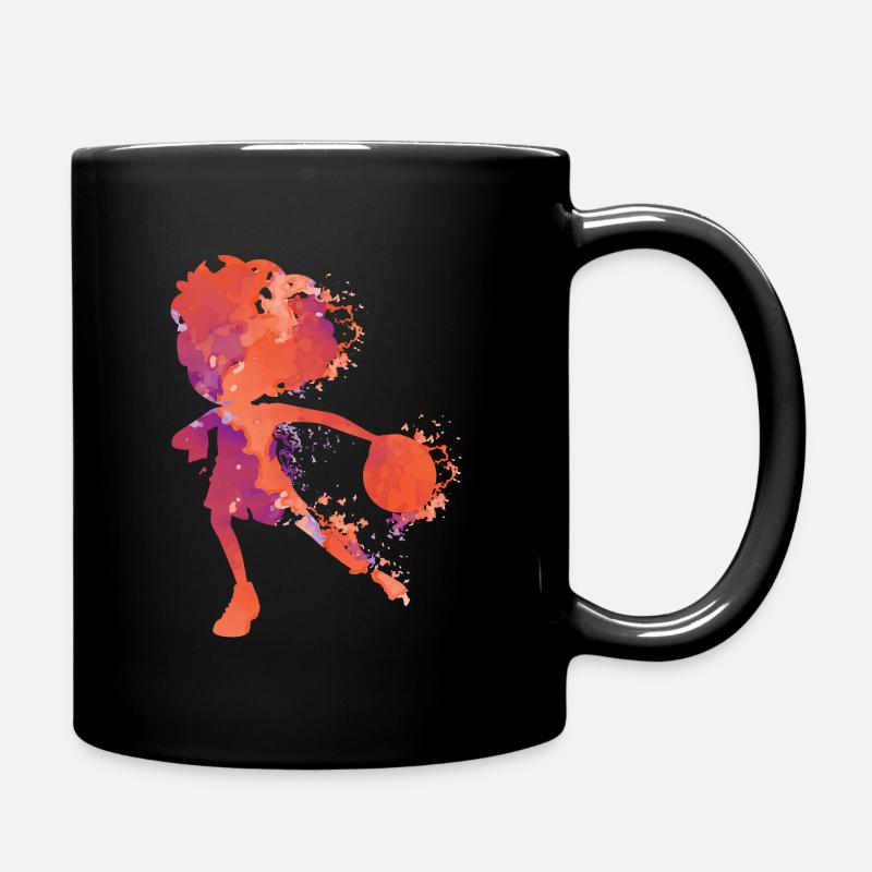 Handball Splash - Tasse einfarbig - Schwarz