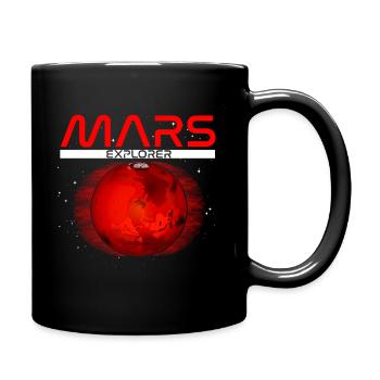Explorateur - T-shirt de Mars. Colonisez le cadeau de chemise de Mars. - Mug uni - noir - Droite