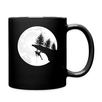 Boulder, , Kletter Geschenk-Idee I - Tasse einfarbig - Schwarz - Rechts