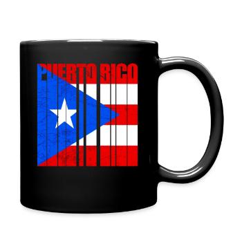 Puerto Rico - Tasse einfarbig - Schwarz - Rechts