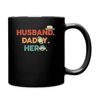 Papa papa - Mug uni - noir - Droite