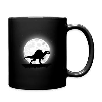 Spinosaurus Dinosaurier Fleischfresser - Tasse einfarbig - Schwarz - Rechts
