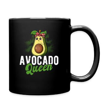 Funny avocado gift idea fitness avocado - Full Colour Mug - black - Right