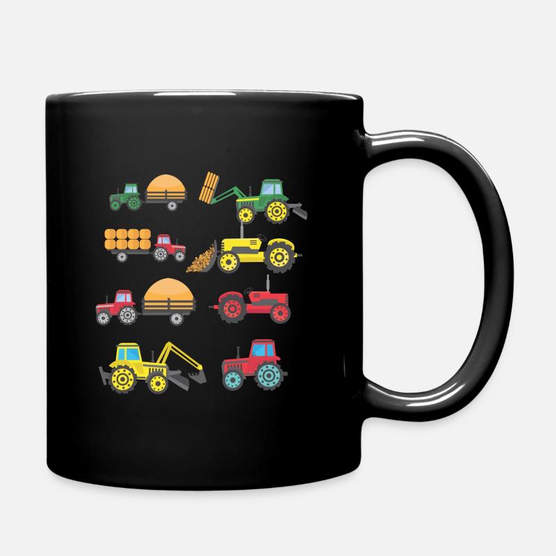 Cooler Traktor Bauernhof Landwirtschaft Kind - Tasse einfarbig - Schwarz