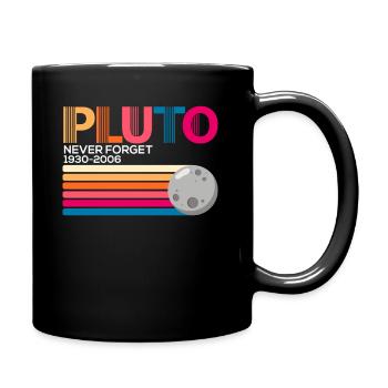 Pluto Never Forget - Full Colour Mug - black - Right