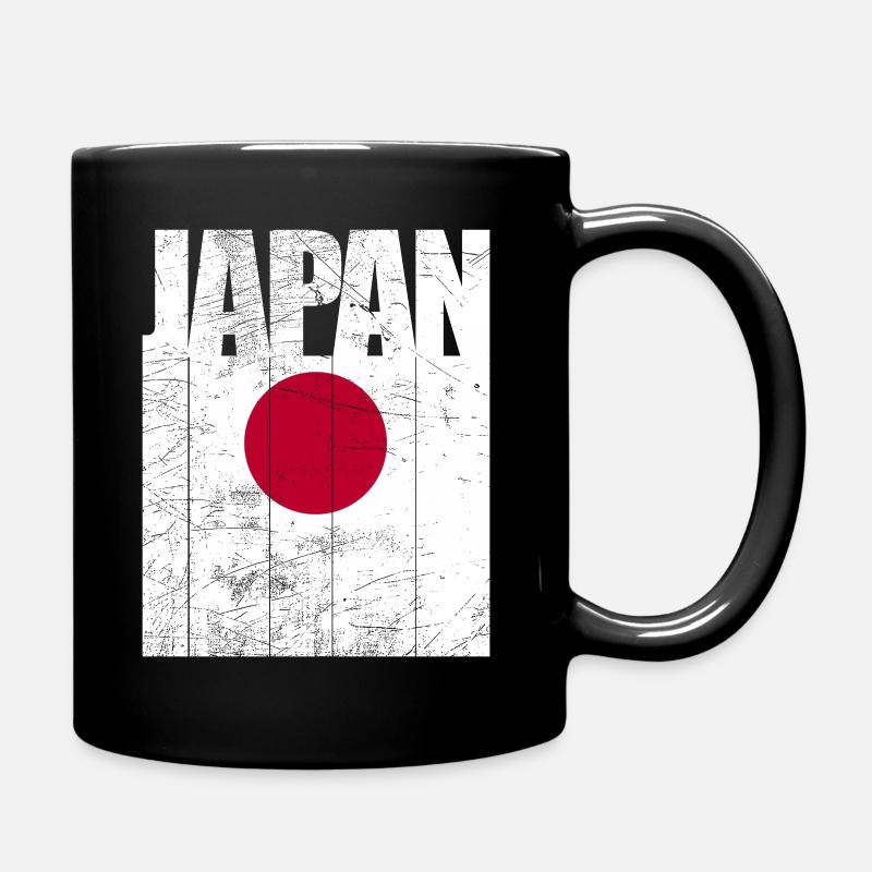 Japan Flagge - Tasse einfarbig - Schwarz