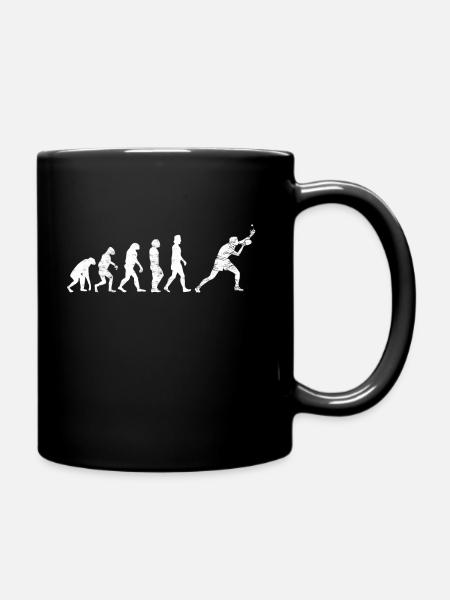 Tennis de table cadeau joueur de tennis de table smashing - Mug uni - noir