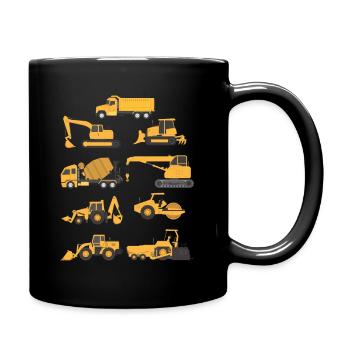 Futur conducteur de pelle pelle pour enfants - Mug uni - noir - Droite