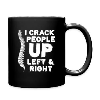 Osteopathen Geschenke - Tasse einfarbig - Schwarz - Rechts