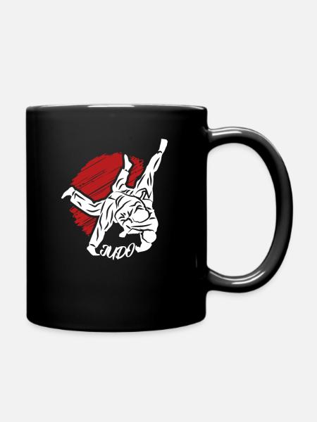 Judo throw fights for your club - Full Colour Mug - black