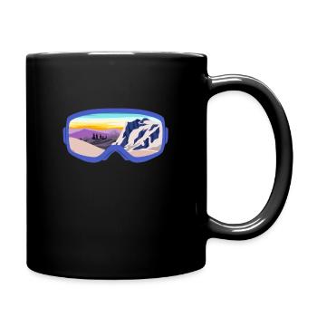 Ski Goggles Snowboard Apres Ski Skier Skier Skiing - Full Colour Mug - black - Right