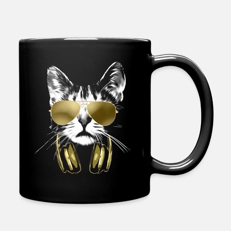 Dj Cat Bling - Mug uni - noir