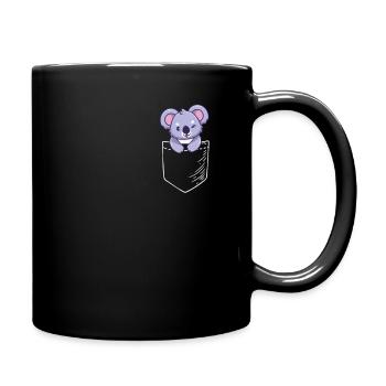 Koala - Tasse einfarbig - Schwarz - Rechts