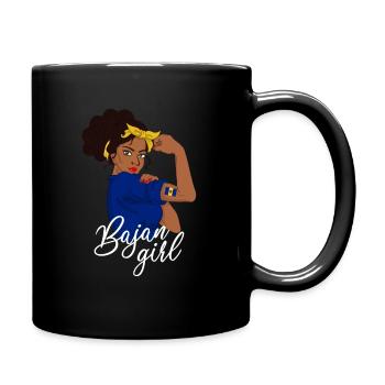barbados girl, bajan barbados - Full Colour Mug - black - Right