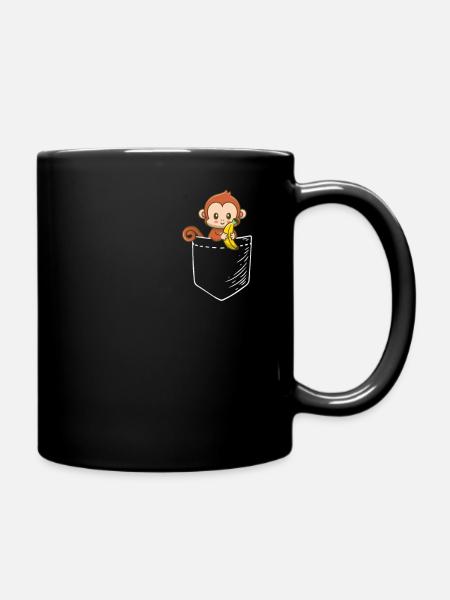Monkey - Full Colour Mug - black