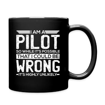 Pilot gifts - pilot - Full Colour Mug - black - Right